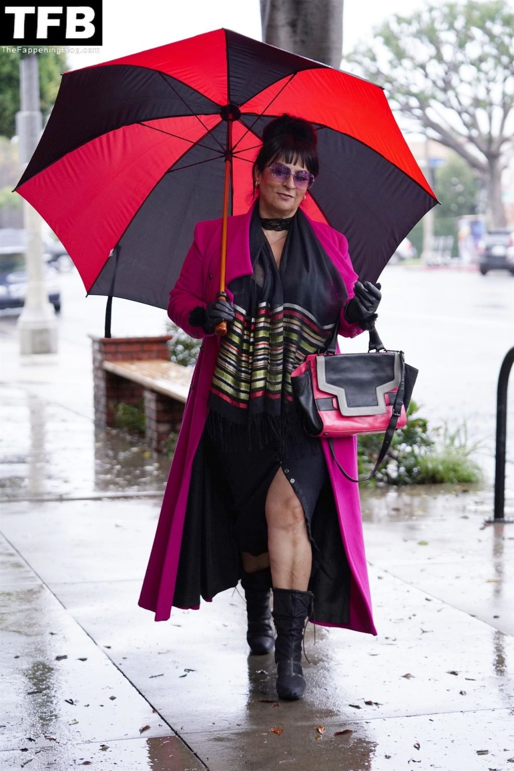 Busty Alice Amter Gets Caught in the Rain in Larchmont Village in Los Angeles (69 Photos)