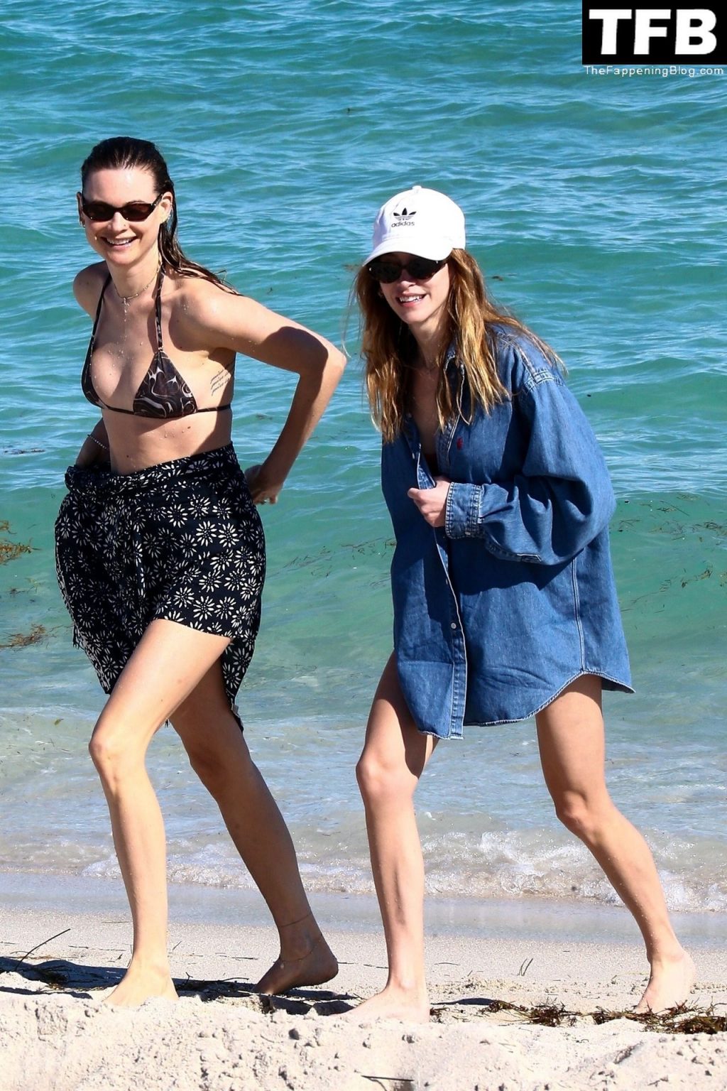Behati Prinsloo Wears a Cheeky Black Bikini on the Beach in Miami (113 Photos)