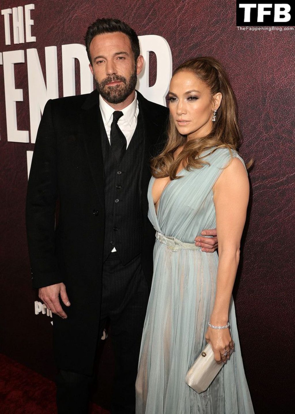 Jennifer Lopez Flaunts Her Deep Cleavage at the Premiere of ‘The Tender Bar’ in LA (21 Photos)