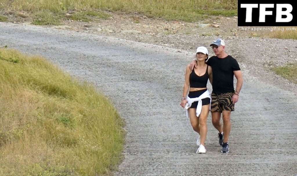 Lauren Sanchez &amp; Jeff Bezos Enjoy Some PDA While Hiking During a Winter Vacation in St Barts (73 Photos)
