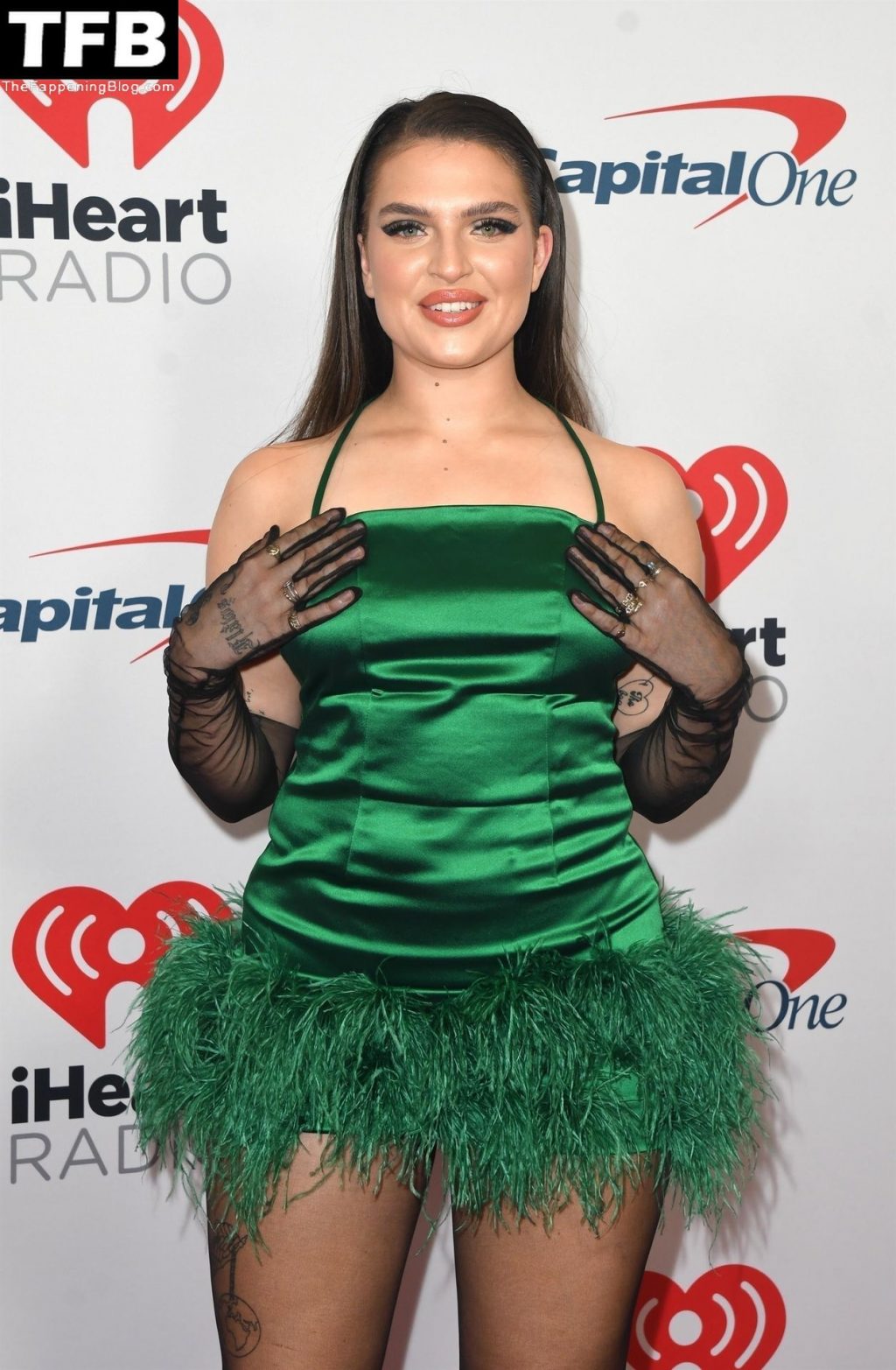 Mae Muller Looks Naughty at the 2021 Z100’s iHeartRadio Jingle Ball (9 Photos)