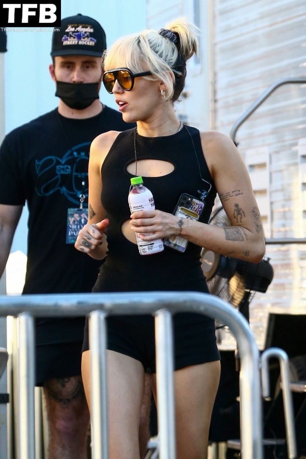Miley Cyrus &amp; Noah Cyrus Arrive at Soundcheck for an NBC Concert in Miami (40 Photos)