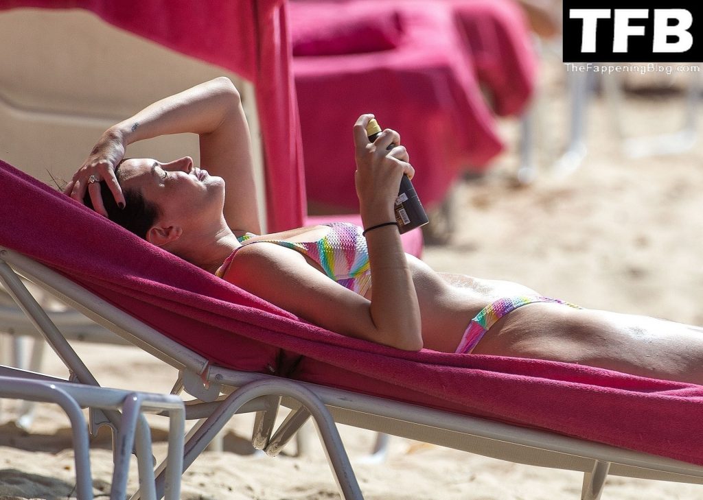 Rhea Durham Relaxes at Sandy Lane Hotel’s Beach in St. James Parish (93 Photos)