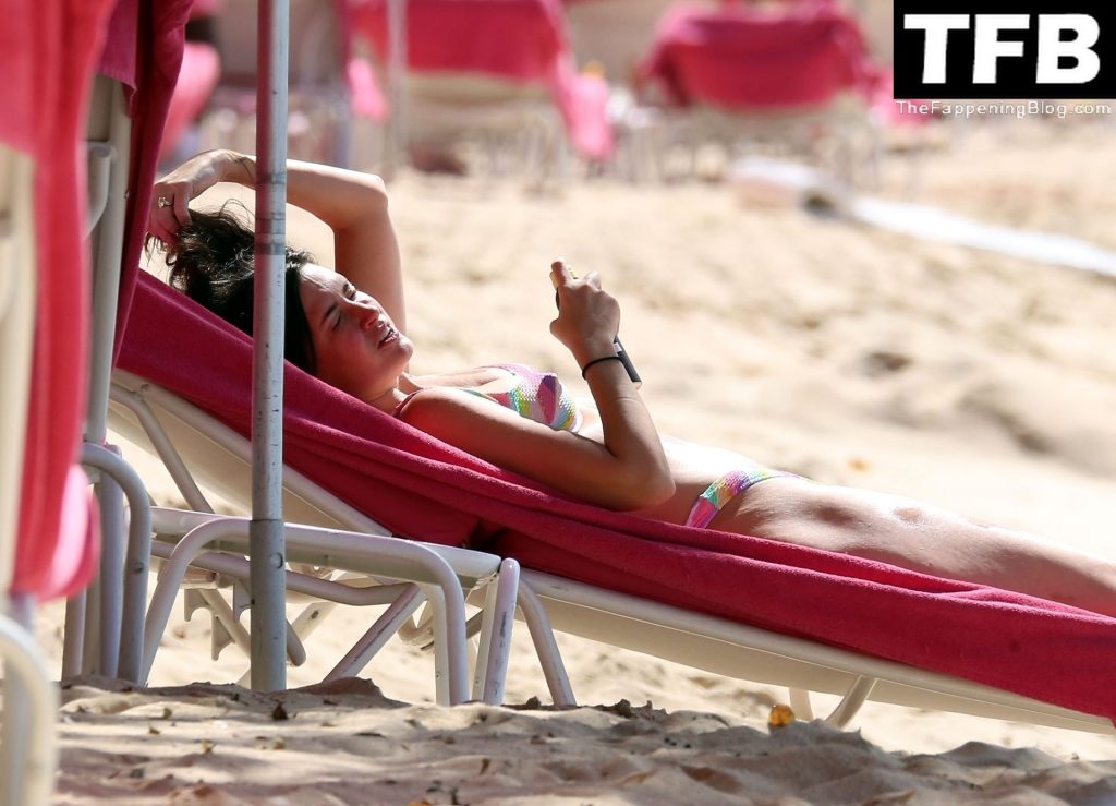 Rhea Durham Relaxes at Sandy Lane Hotel’s Beach in St. James Parish (93 Photos)