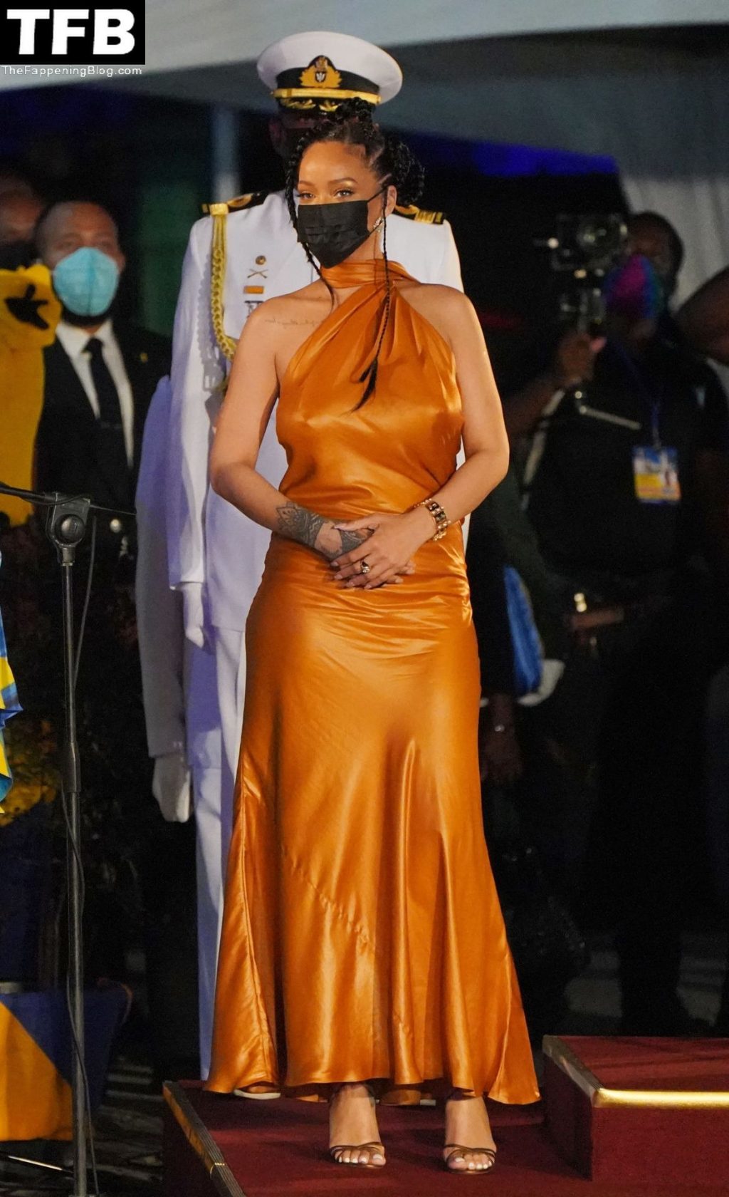 Rihanna Looks Hot at the Presidential Inauguration Ceremony at Heroes Square in Bridgetown (35 Photos)