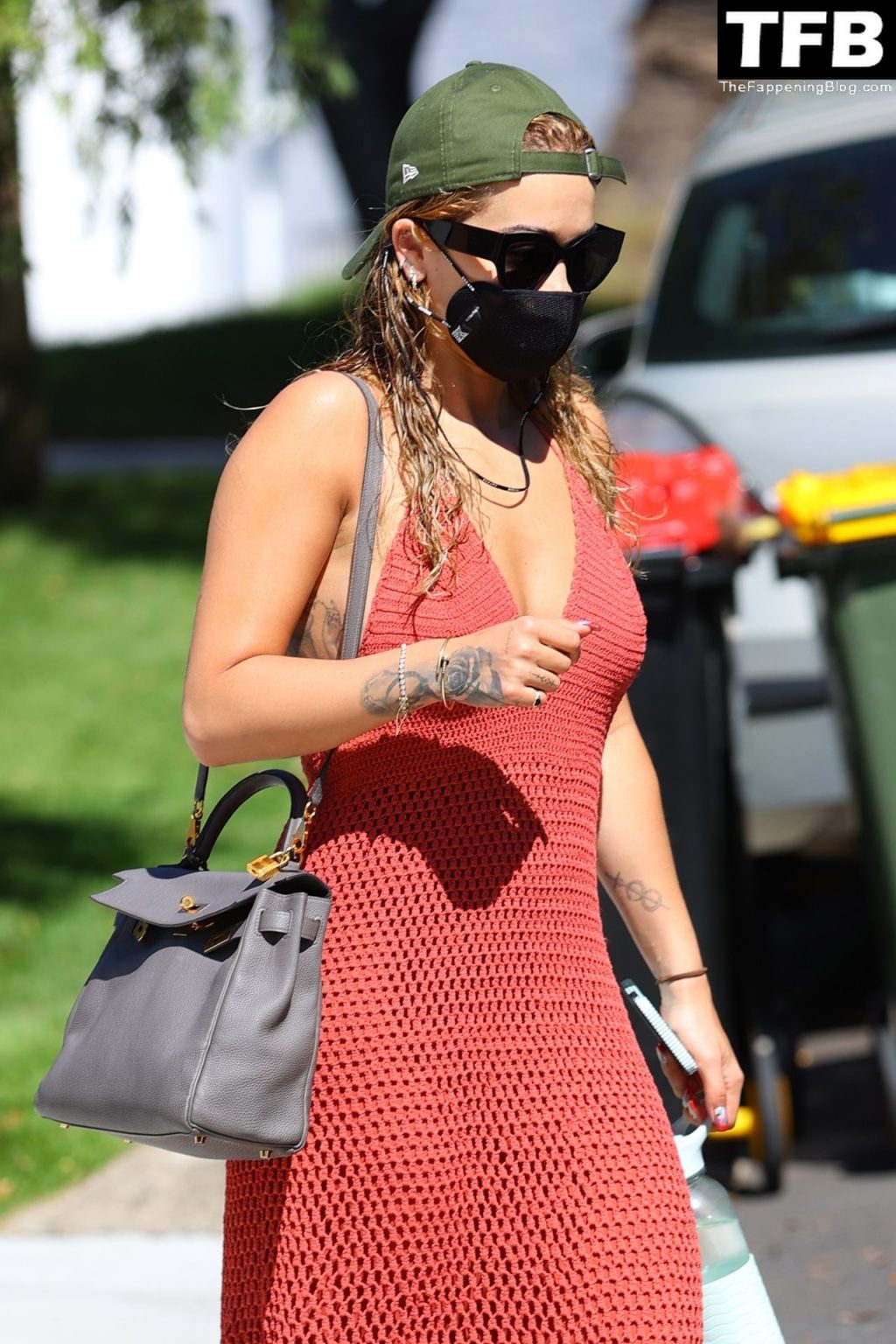 Rita Ora Wears an Orange Crochet Dress as She Gets Her Nails Done in Rose Bay (36 Photos)
