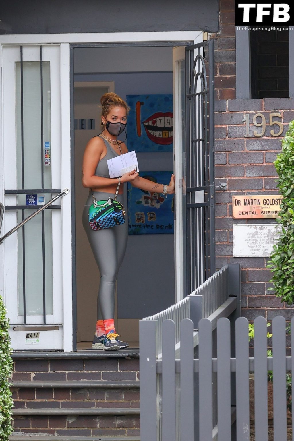 Rita Ora Visits a Dentist’s Office in Clovelly (66 Photos)