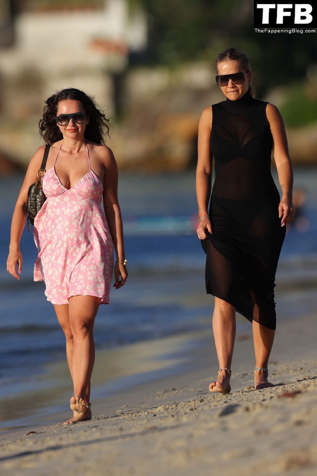 Rita Ora Looks Hot in a Sexy Black Sheer Dress in Sydney (120 Photos)