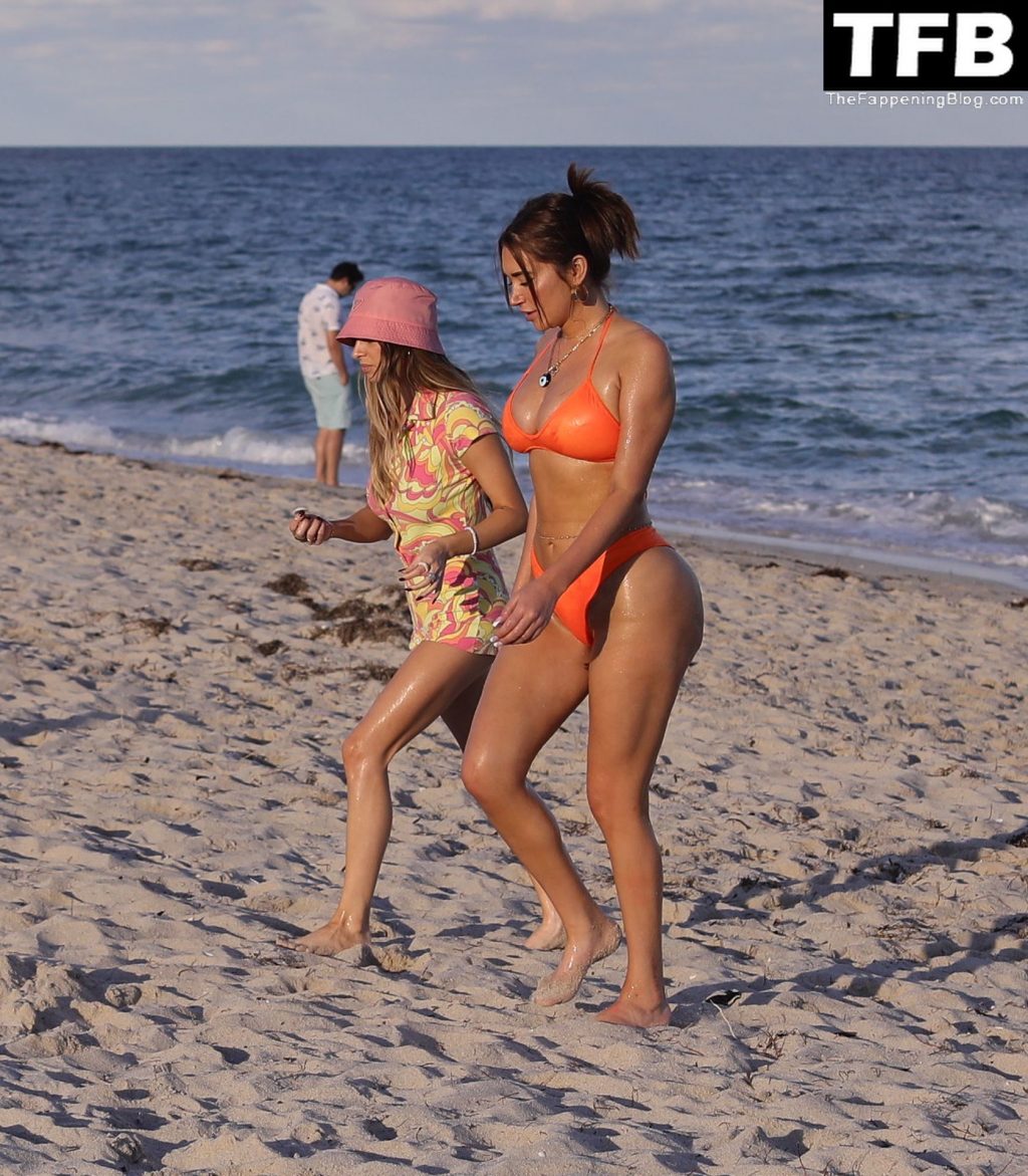 Stassi Karanikolaou Shows Off Her Curves in a Bikini on the Beach in Miami (37 Photos)