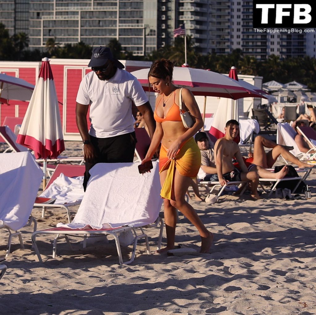 Stassi Karanikolaou Shows Off Her Curves in a Bikini on the Beach in Miami (37 Photos)