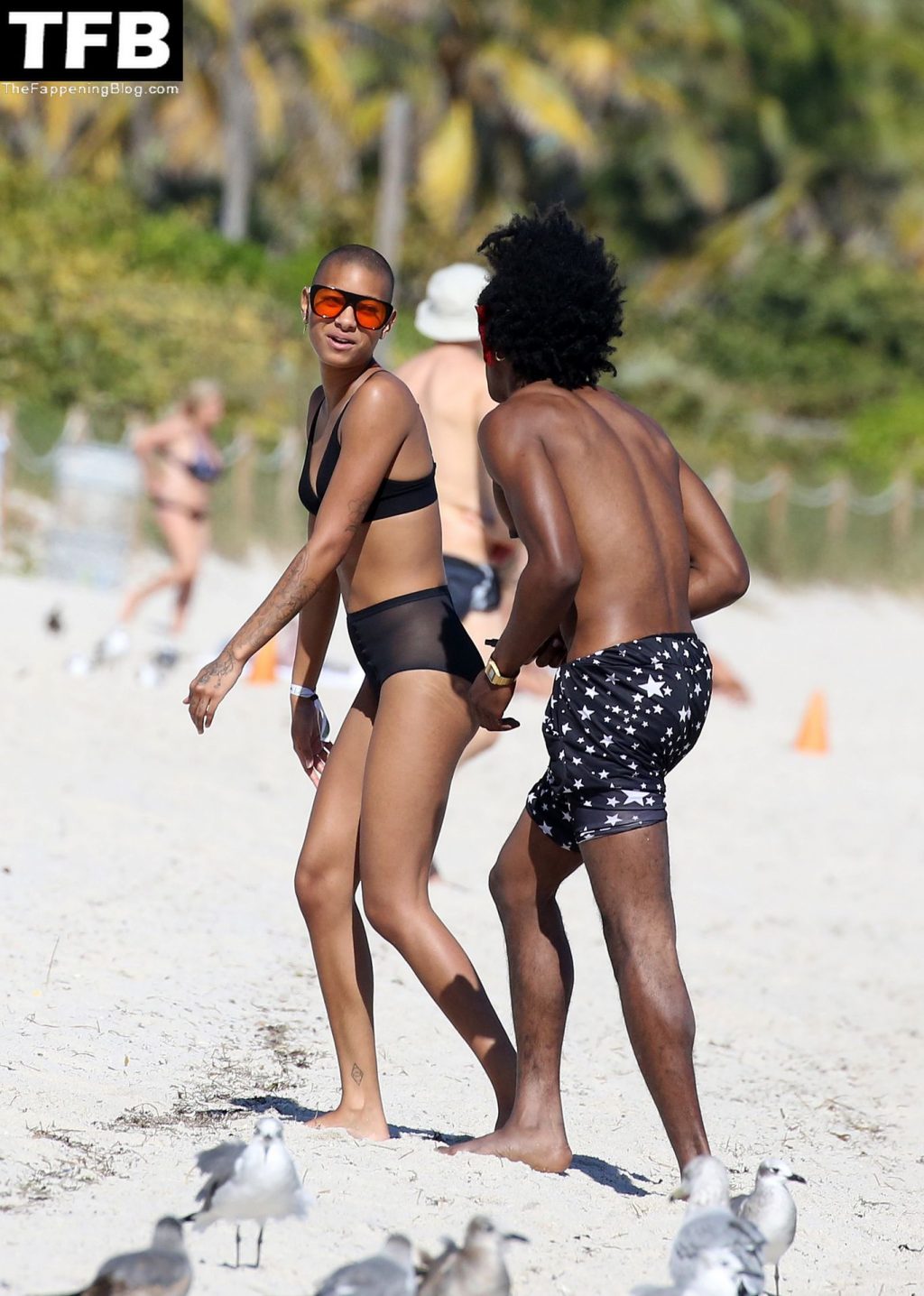 Willow Smith Looks Hot in a Black Bikini on the Beach in Miami (95 Photos)