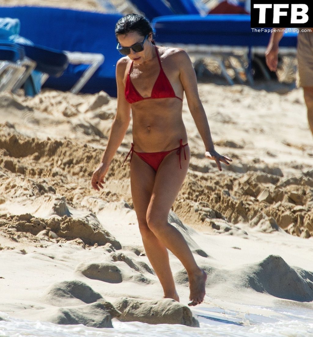 Andrea Corr Showcases Her Sexy Figure in a Skimpy Red Bikini on Holiday in Barbados (100 Photos)