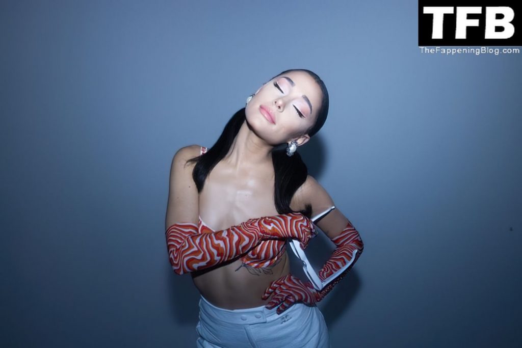 Ariana Grande Promotes Her Makeup Line (4 Photos)