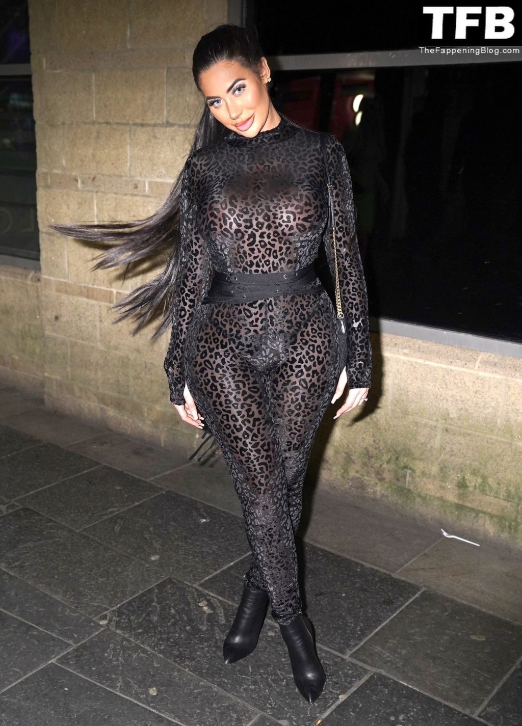 Chloe Ferry Goes Braless in See-Thru Number For Night on the Toon (23 Photos)