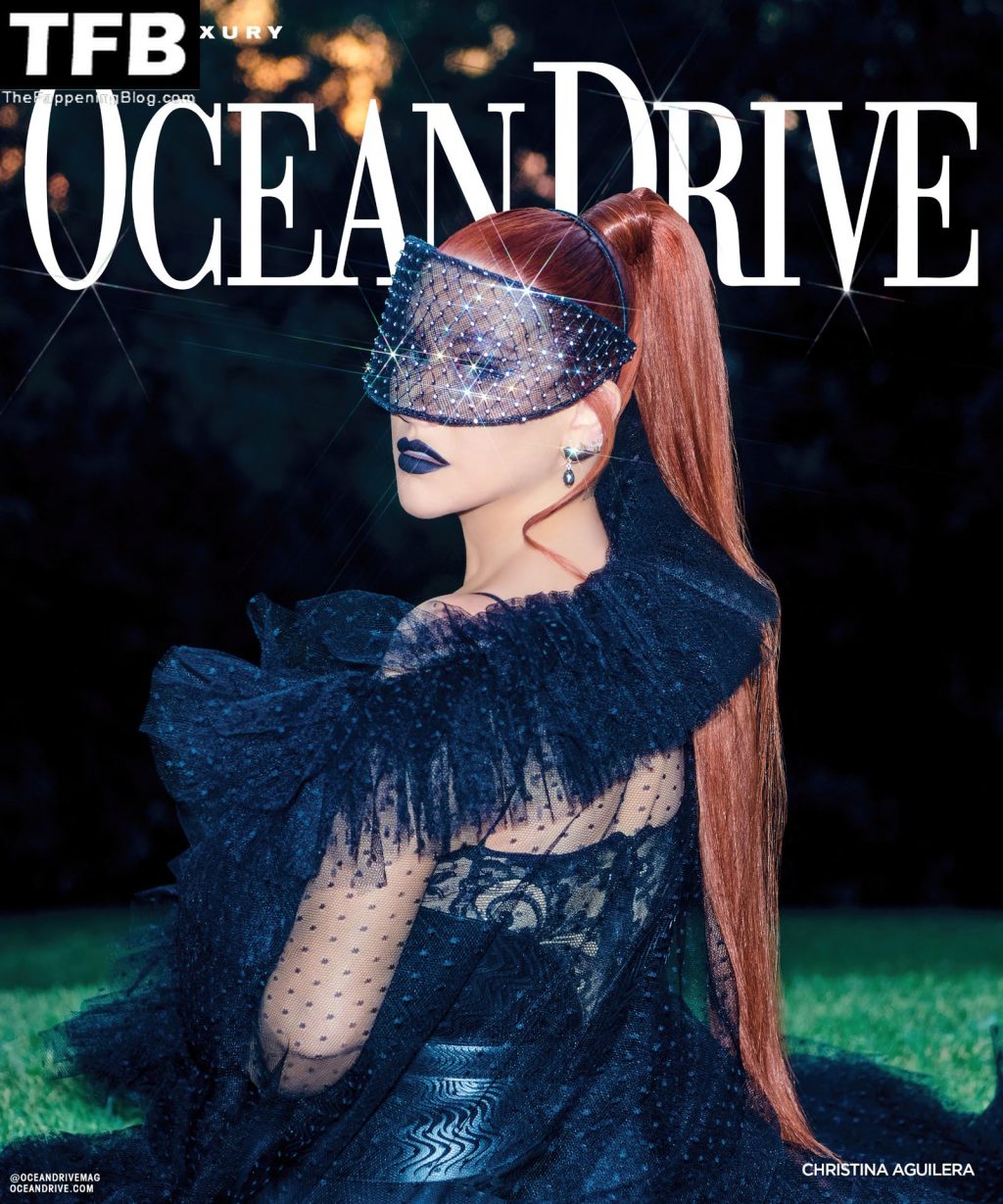 Christina Aguilera Sparkles on the Cover of Ocean Drive Magazine (8 Photos)