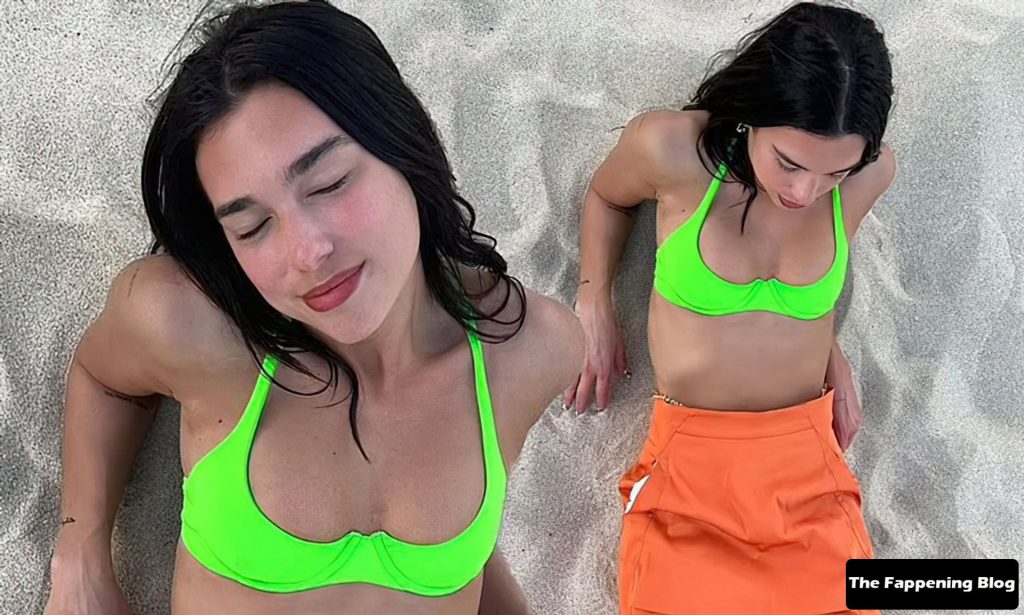 Dua Lipa Shows Off Her Bikini Body &amp; Tits While on Holiday in St Barts (83 Photos)