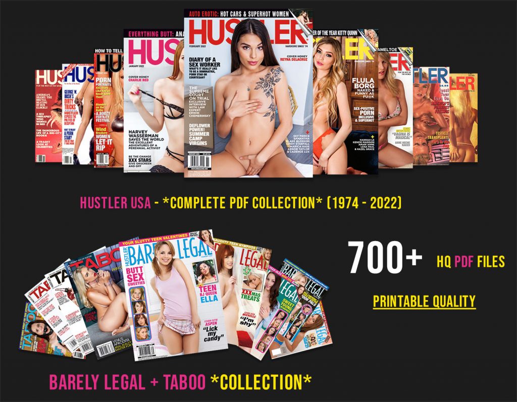 For The First Time Ever, Download The Complete Hustler Adult Magazine Digital Collection (1974 – 2022)
