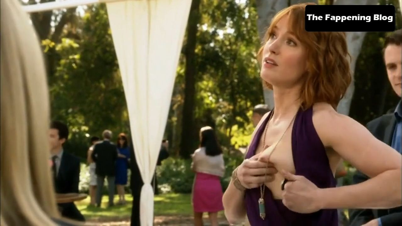 Alicia Witt Breasts Scene in House Of Lies.