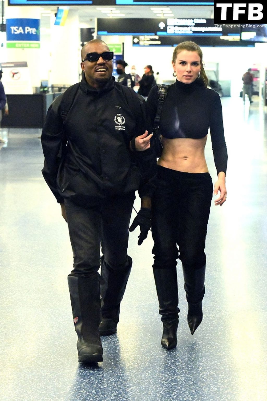 Kanye West is All Smiles as He Reunites with His Girlfriend Julia Fox at Miami International Airport (78 Photos)