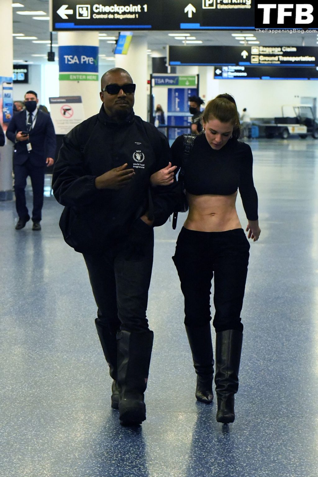 Kanye West is All Smiles as He Reunites with His Girlfriend Julia Fox at Miami International Airport (78 Photos)