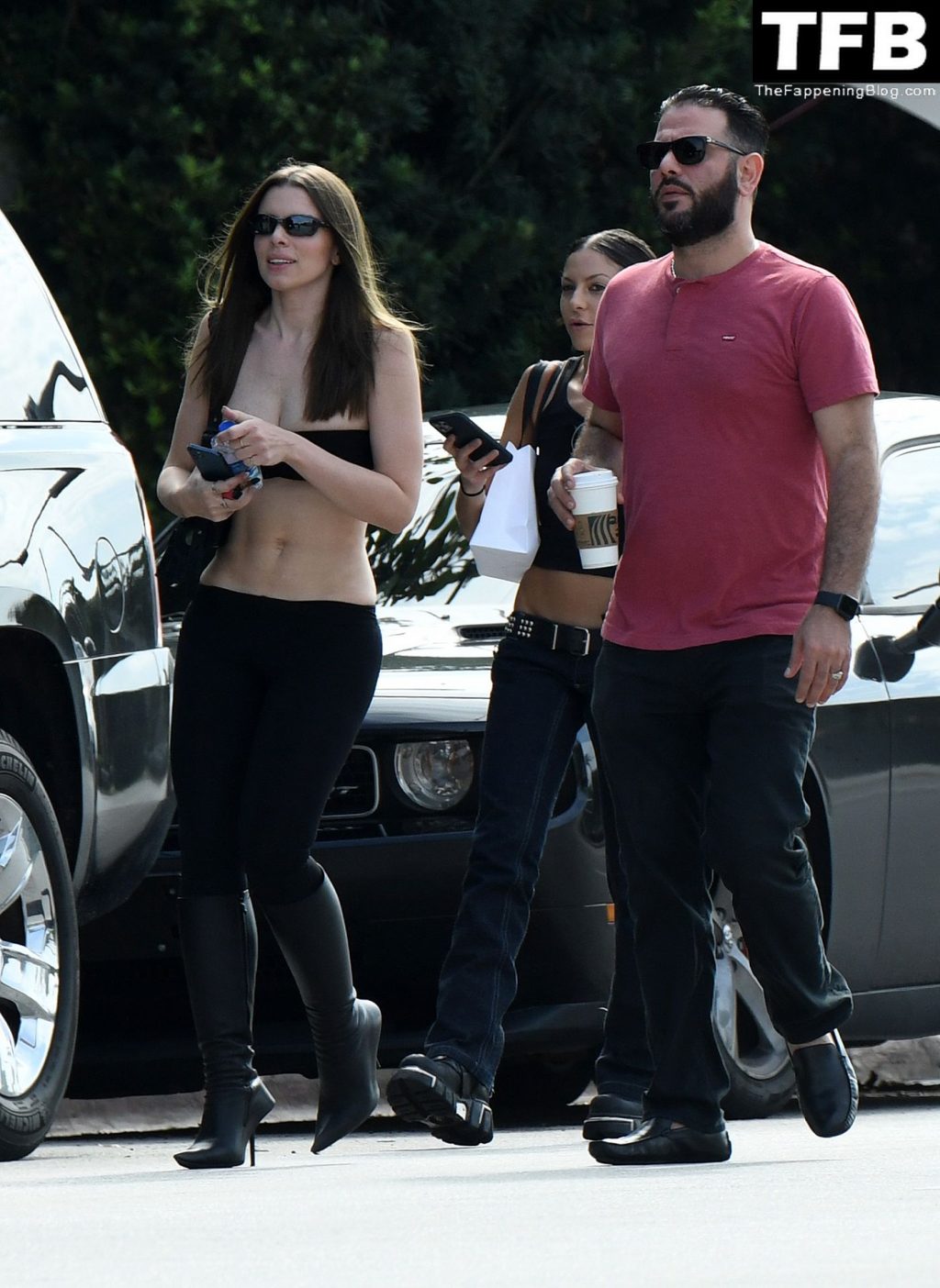 Busty Julia Fox is Seen Wearing a Bikini Top and Leather Pants in Miami Beach (26 Photos)