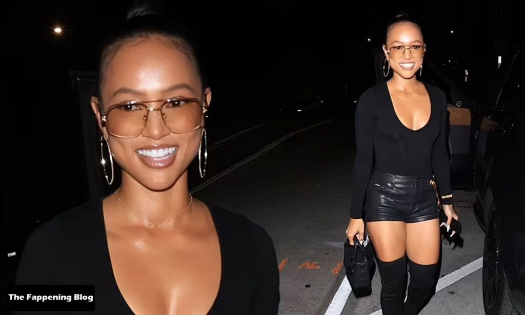 Karrueche Tran Puts on a Leggy Display as She Steps Out to Dinner with Friends in WeHo (52 Photos)