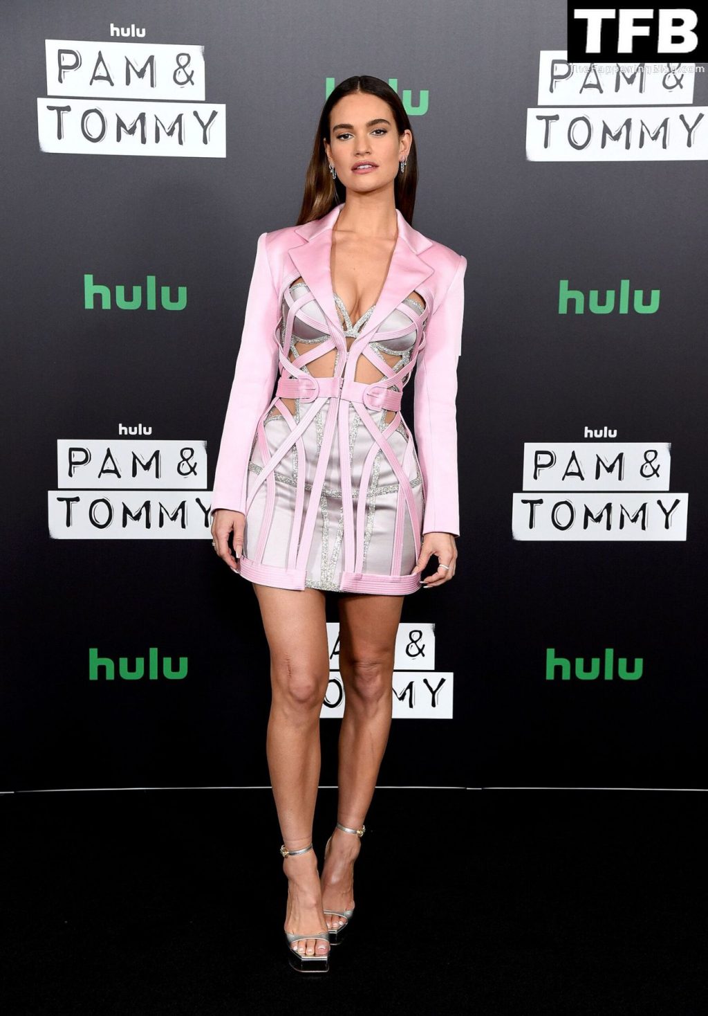 Leggy Lily James Stuns at the “Pam &amp; Tommy” Press Event in LA (12 Photos)