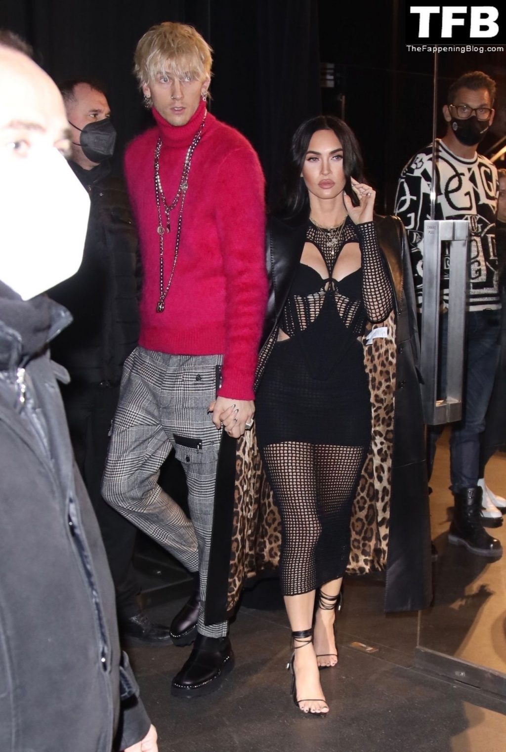 Megan Fox &amp; Machine Gun Kelly Leave the Dolce and Gabbana Office in Milan (20 Photos)