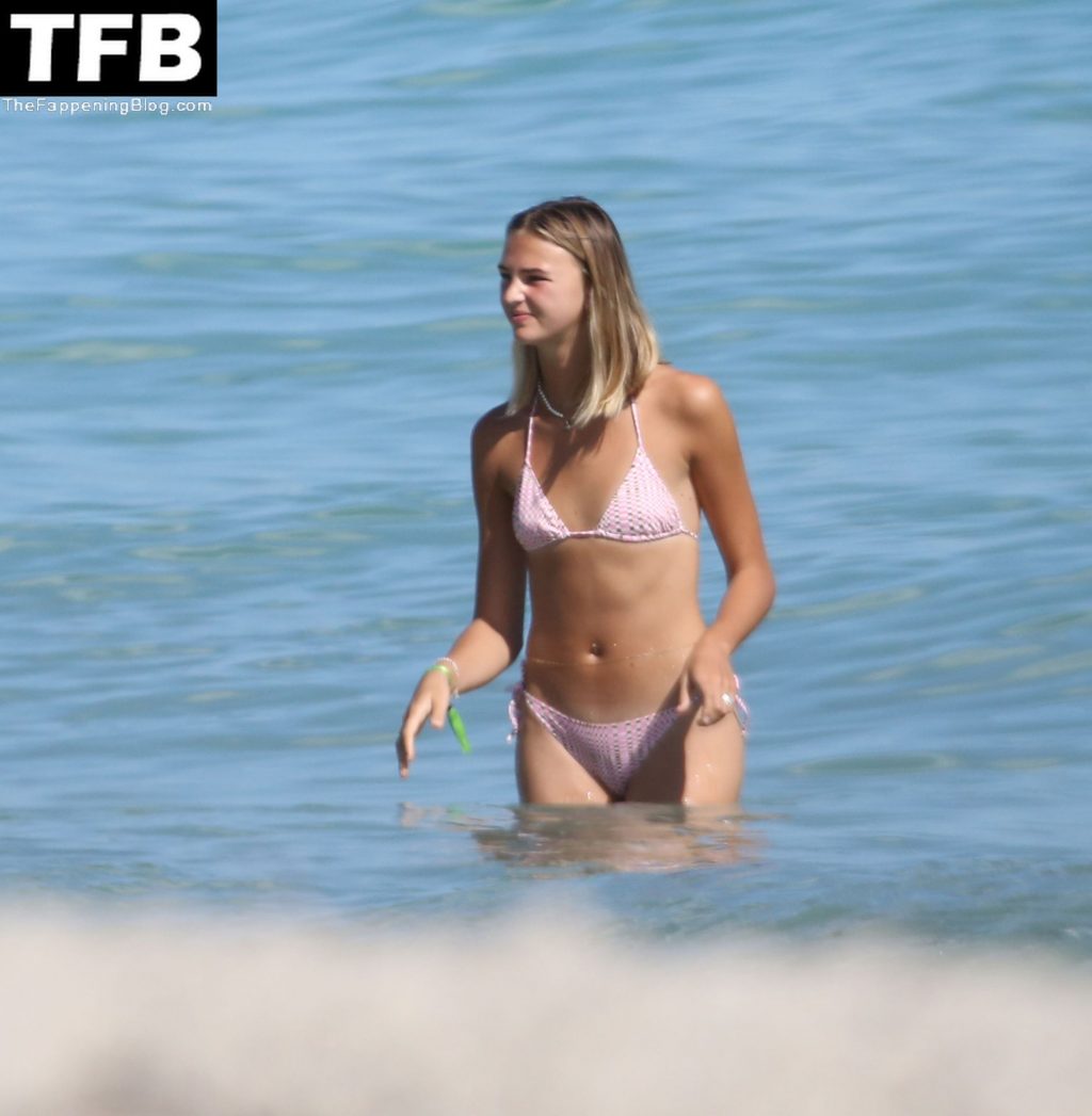 Mia Regan &amp; Romeo Beckham Kiss and Chill Out on the Beach in Miami (51 Photos)