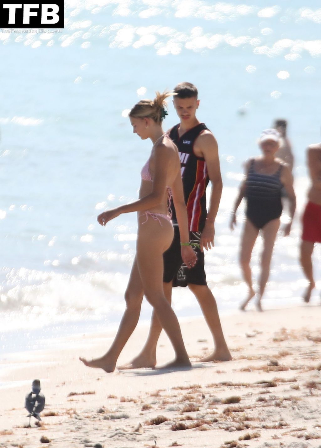 Mia Regan &amp; Romeo Beckham Kiss and Chill Out on the Beach in Miami (51 Photos)