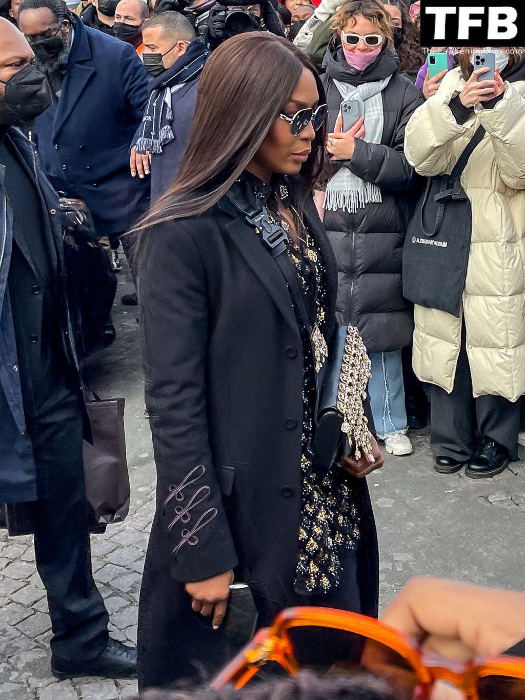 Naomi Campbell Flashes Her Nude Tits as She Attends the Dior Homme Show (108 Photos)