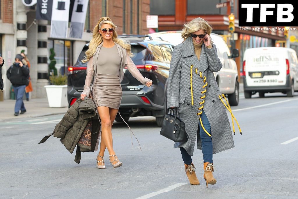 Paris Hilton is All Legs While Out and About in New York City with Her Sister (43 Photos)