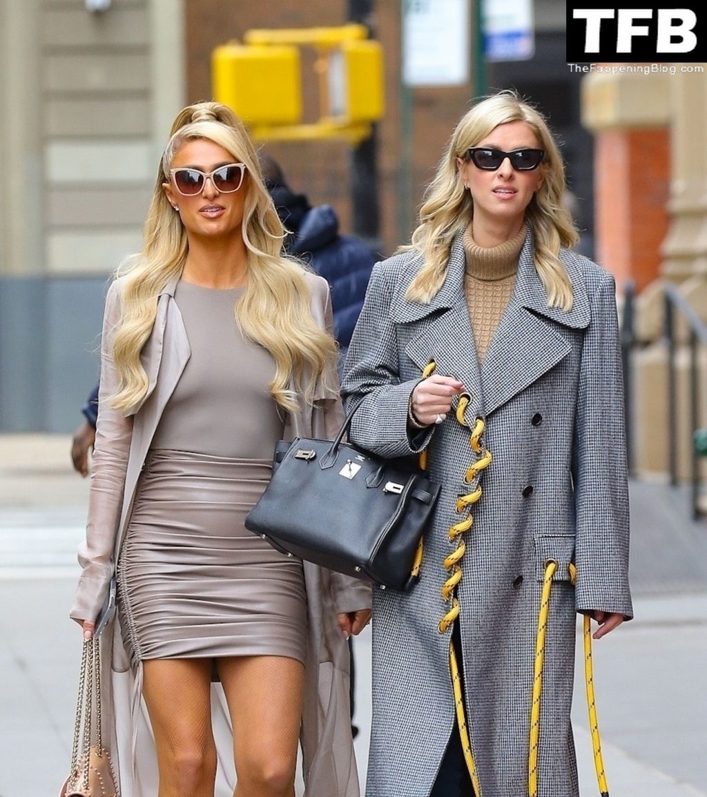 Paris Hilton is All Legs While Out and About in New York City with Her Sister (43 Photos)
