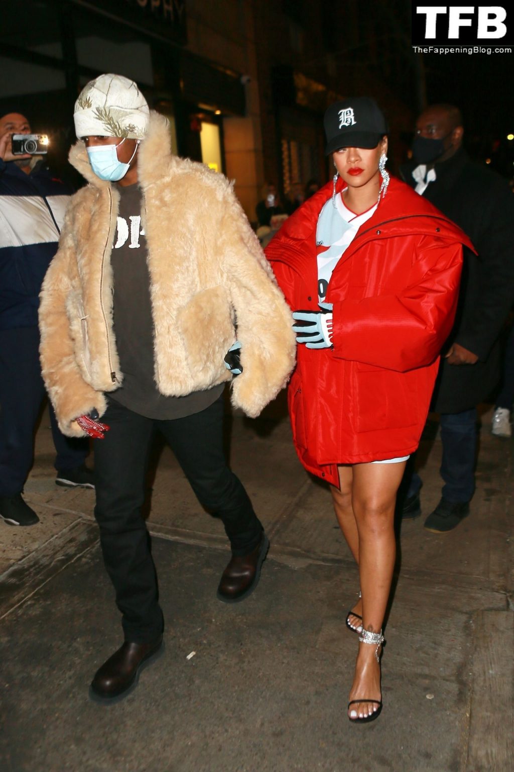 Rihanna &amp; A$AP Rocky Hold Hands and Head to Dinner in New York (62 Photos)