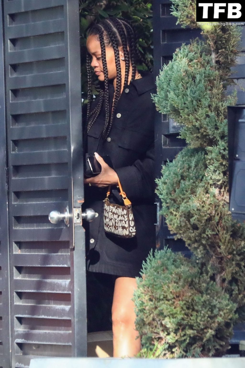 Leggy Rihanna Leaves Her Boyfriend ASAP Rocky’s House in an Oversized Shirt (11 Photos)