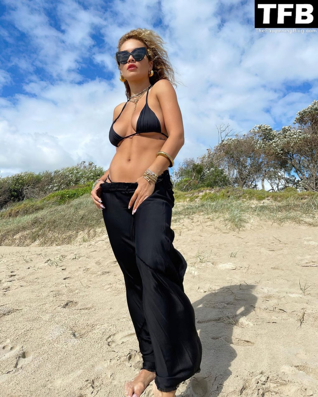 Rita Ora Shows Her Sexy Boobs in a Tiny Bikini (8 Photos)