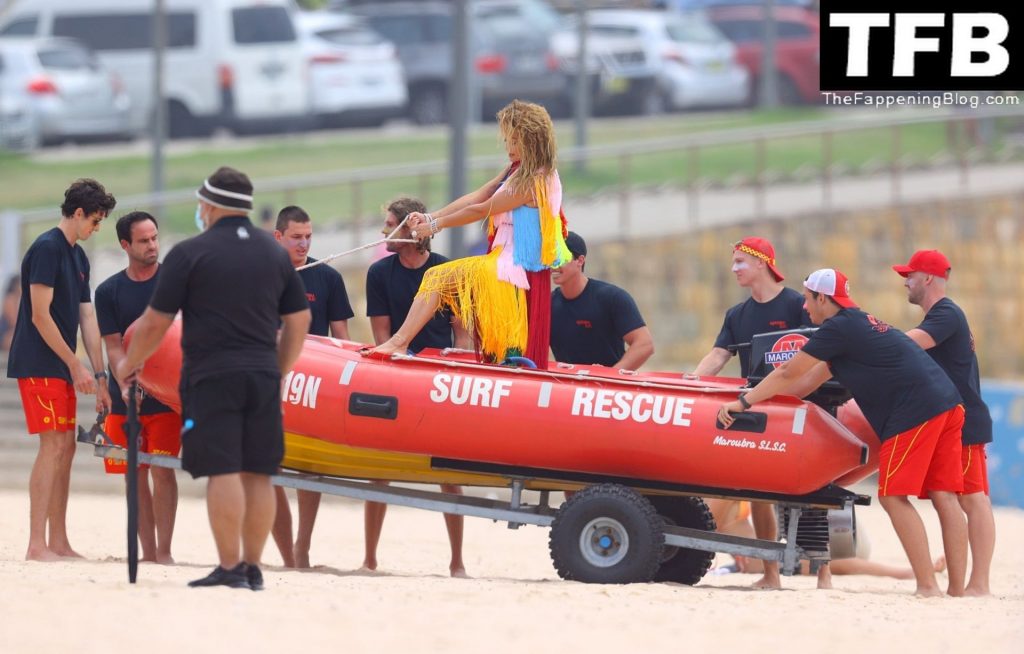 Rita Ora Wears a Bright Dress as She Does a Sexy Shoot at Maroubra Beach (58 Photos)