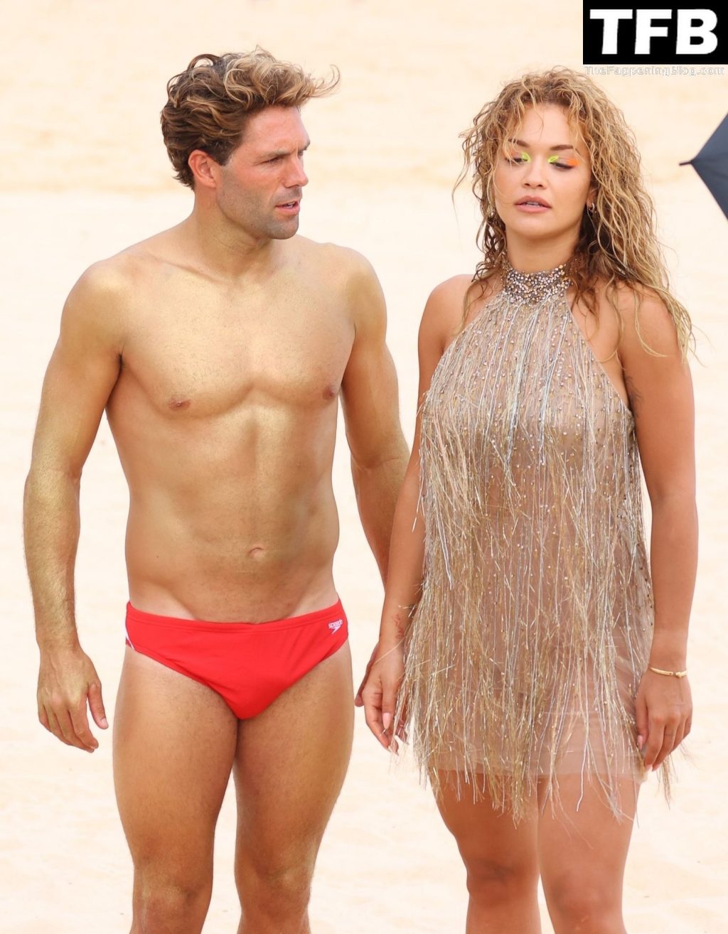 Rita Ora Looks Sensational as She Channels Baywatch in a Beautiful Dress on Sydney Beach (39 Photos)