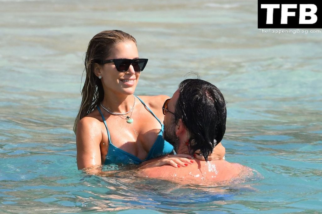 Sylvie Meis Looks Stunning in a Blue Bikini Relaxing on the Beach in St Barts (63 New Photos)