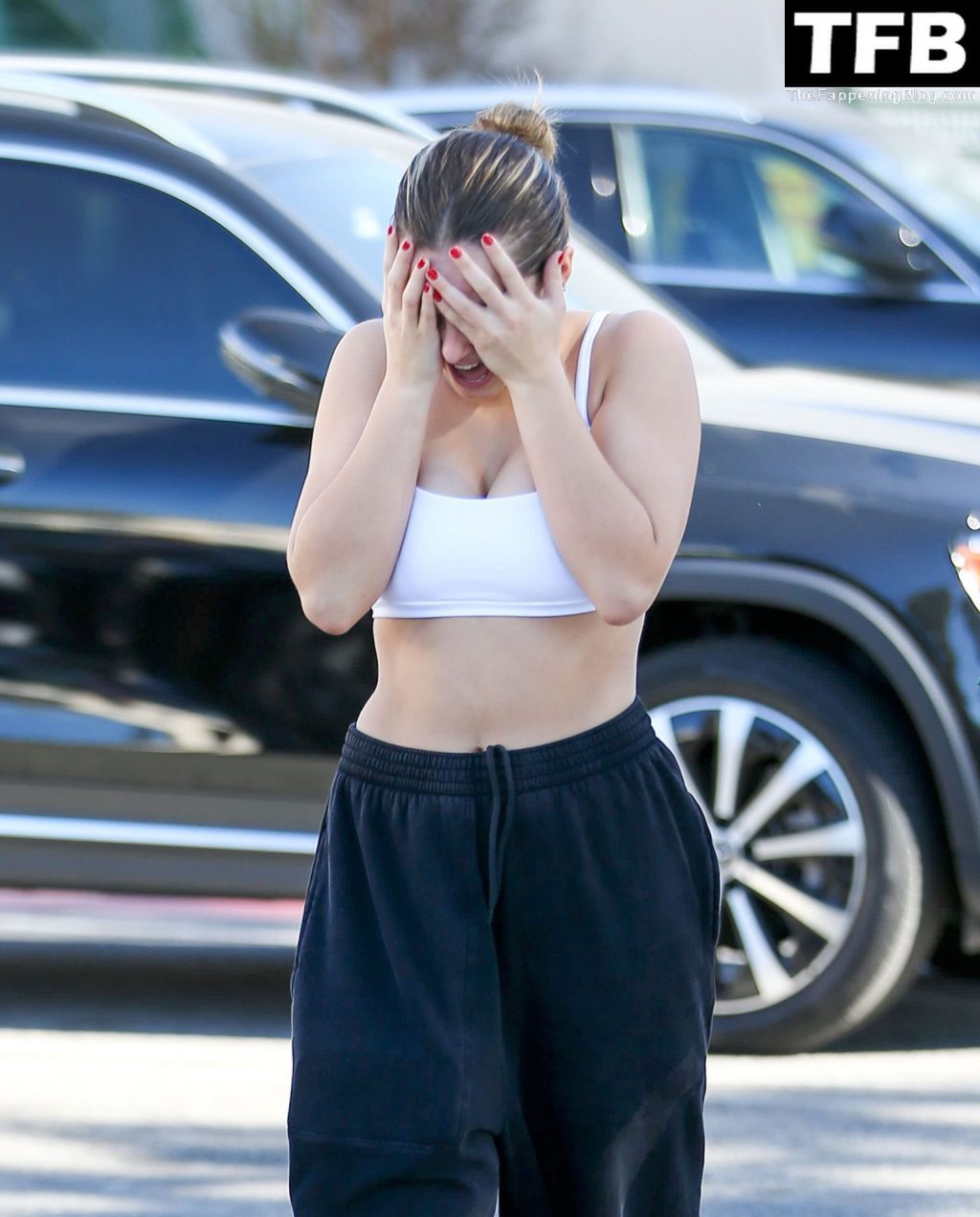 Addison Rae Flaunts Her Sexy Tits in a Sports Bra in WeHo (21 Photos)