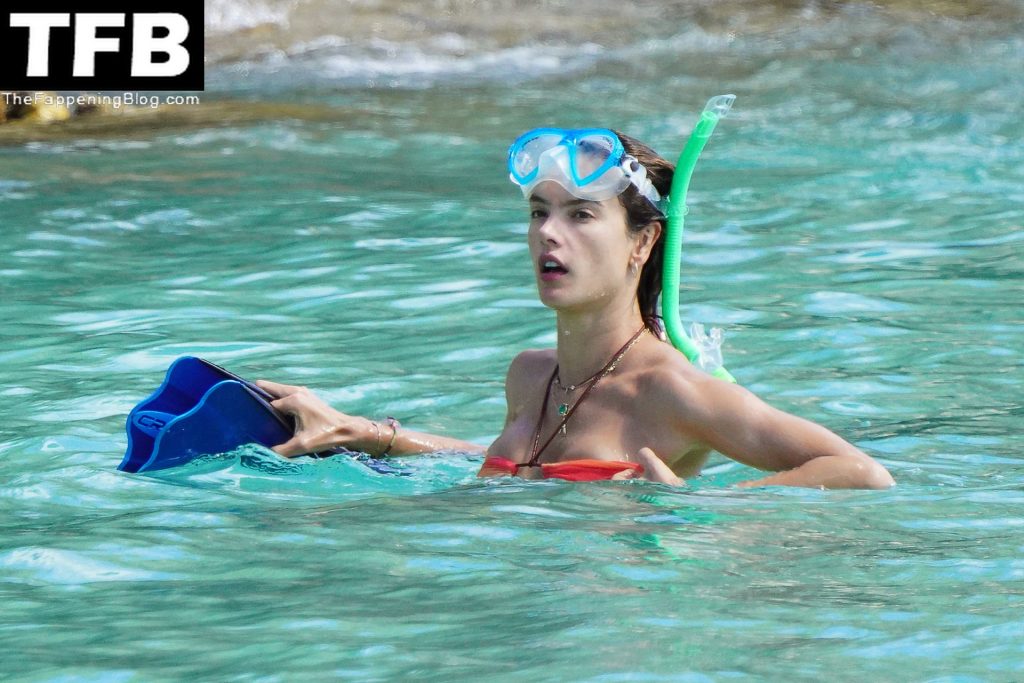 Alessandra Ambrosio Flaunts Her Sexy Bikini Body on the Beach in St Barths (46 Photos)