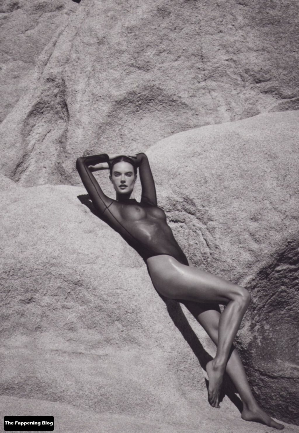 Top Alessandra Ambrosio Displays Her Nude Breasts As She Poses Topless For A New Book