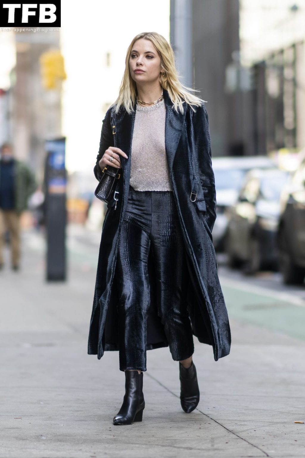 Braless Ashley Benson Looks Stylish While Heading to a Meeting in NYC (20 Photos)