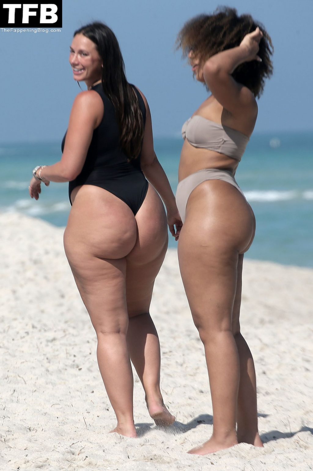 Bianca Elouise &amp; Yes Julz Show Their Curves on the Beach in Miami (62 Photos)