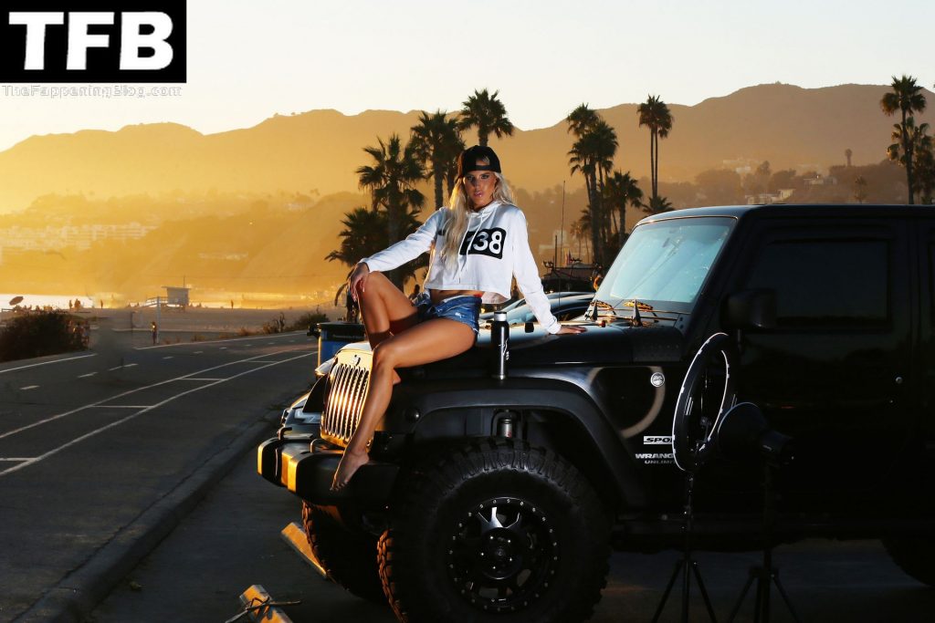 Leggy Brennah Black Promotes Fashion Brand 138 in Malibu (47 Photos)