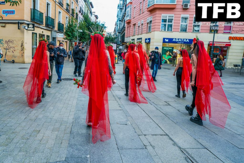 FEMEN Protest on Valentine’s Day in Madrid (21 Photos)