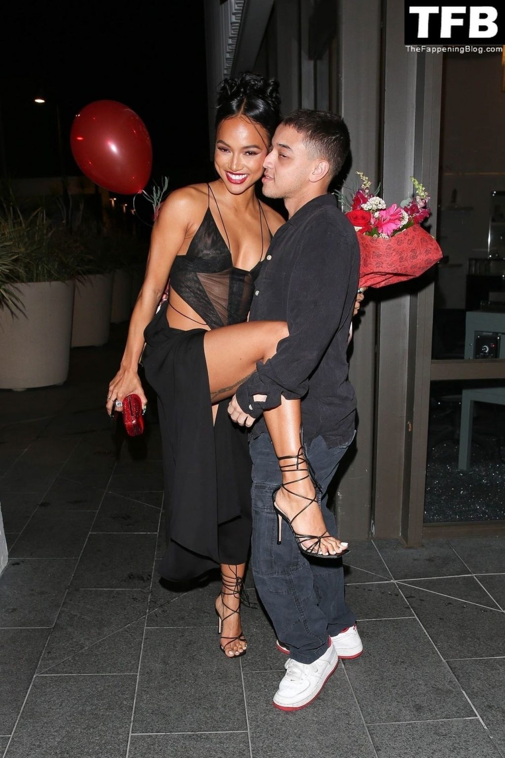 Leggy Karrueche Tran Looks Stunning at the Galentine’s Day Party in Beverly Hills (23 Photos)