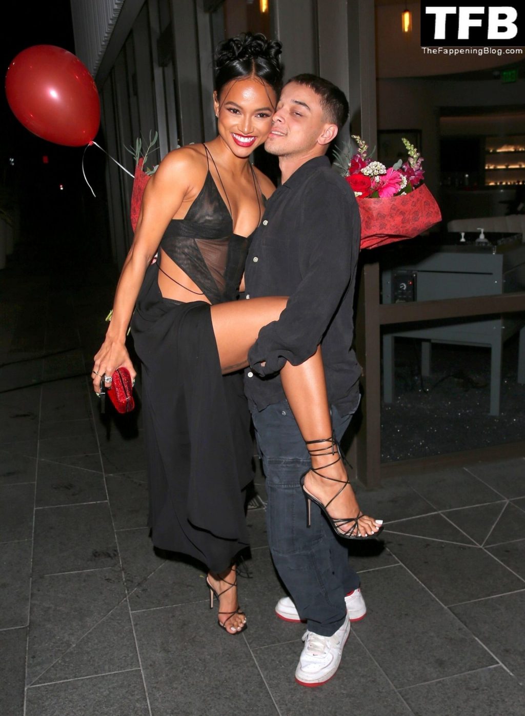 Leggy Karrueche Tran Looks Stunning at the Galentine’s Day Party in Beverly Hills (23 Photos)