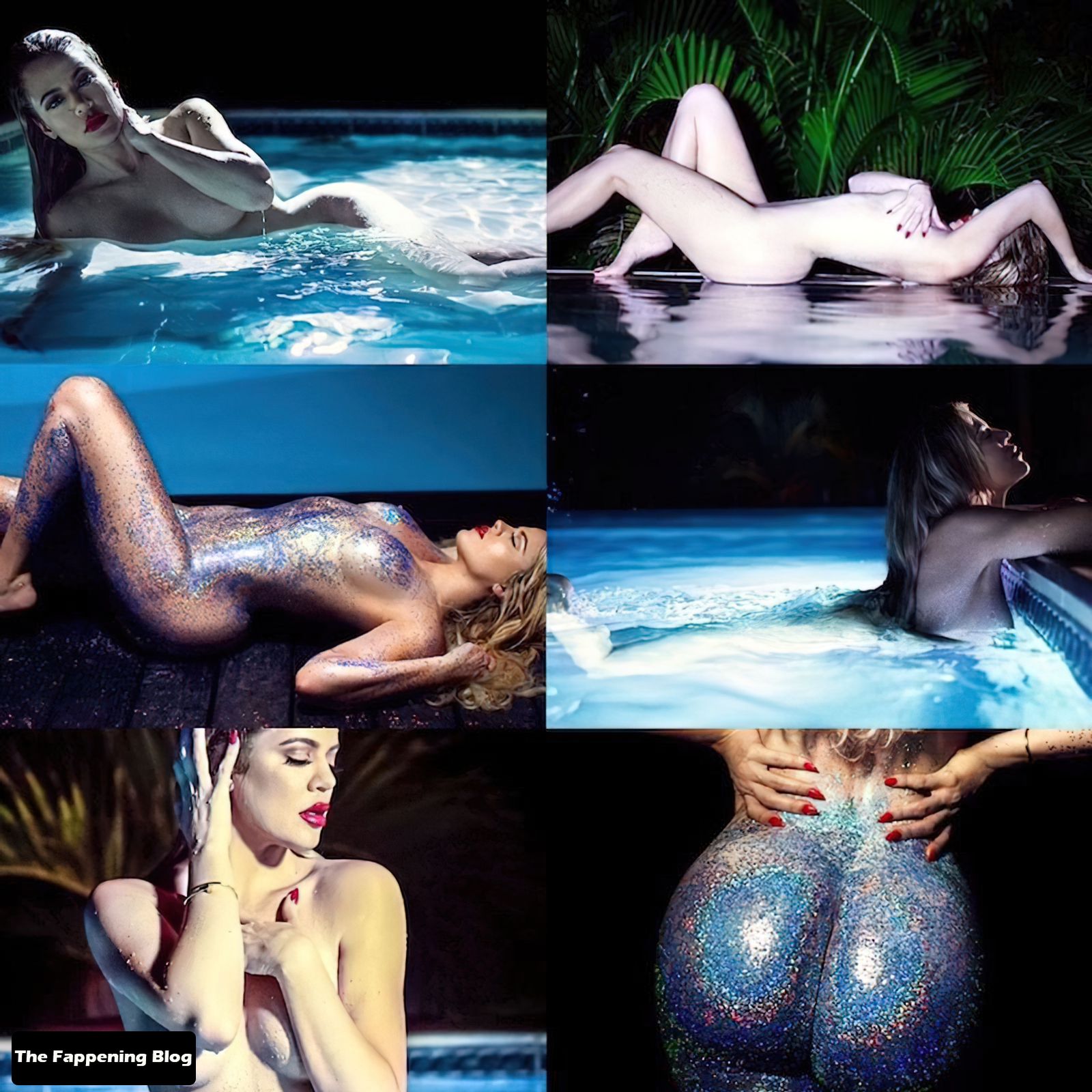 Khloe Kardashian Nude (1 Collage Photo) .