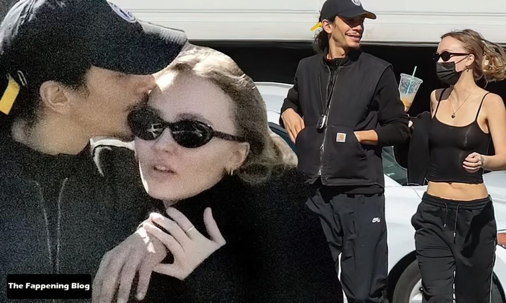 Braless Lily-Rose Depp and Her Boyfriend Yassine Stein Share Some PDA Before Getting Burgers (16 Photos)